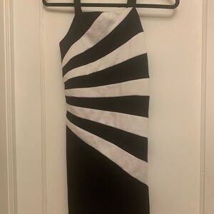 Black and White Striped Dress